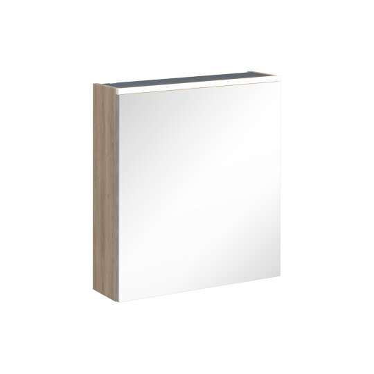VitrA Core Dolaplı Üstten Aydınlatmalı Ayna (Sağ), 60 cm, Doğal Meşe,67586 - 2