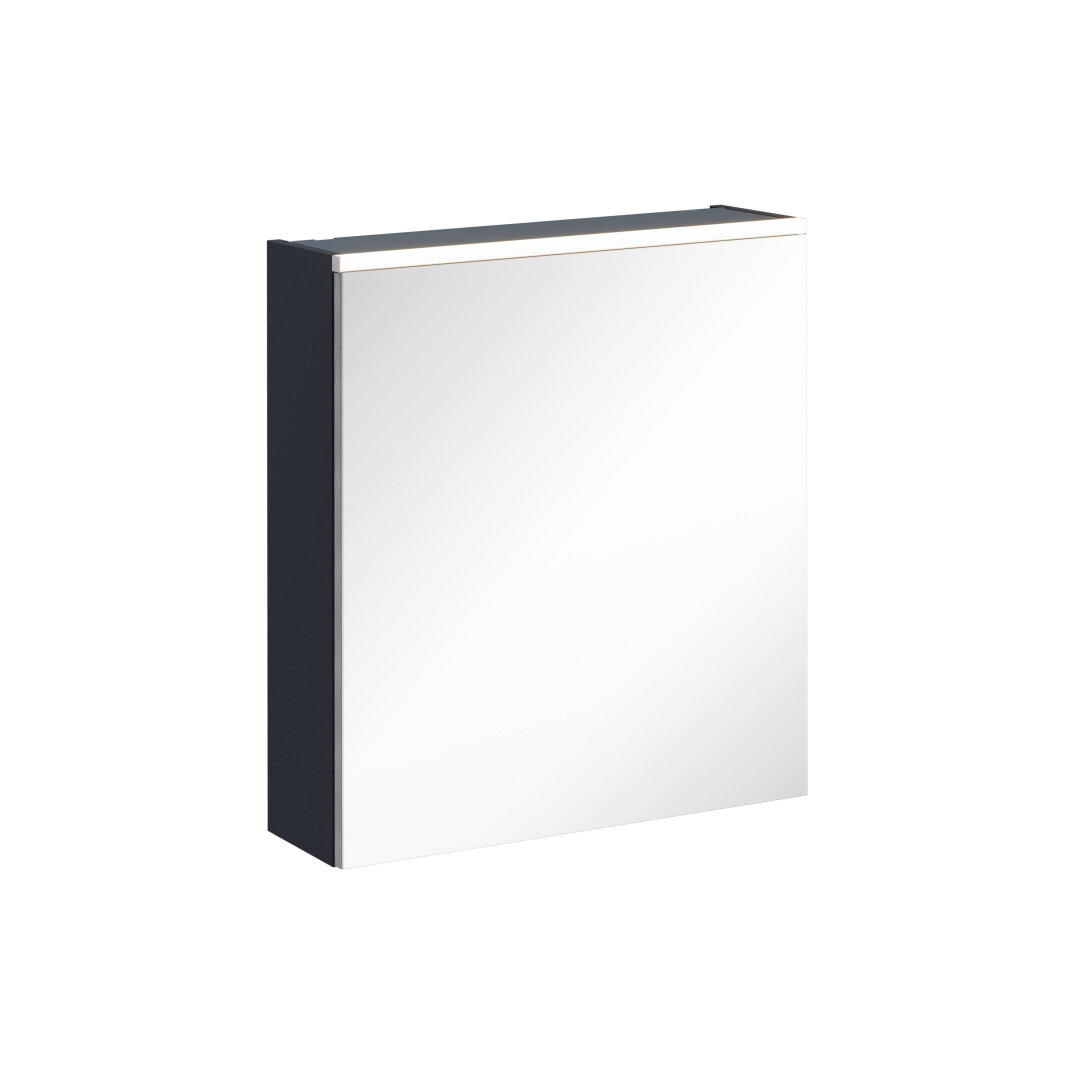 VitrA Core Dolaplı Üstten Aydınlatmalı Ayna (Sağ), 60 cm, Mat Lacivert,67594 - 1