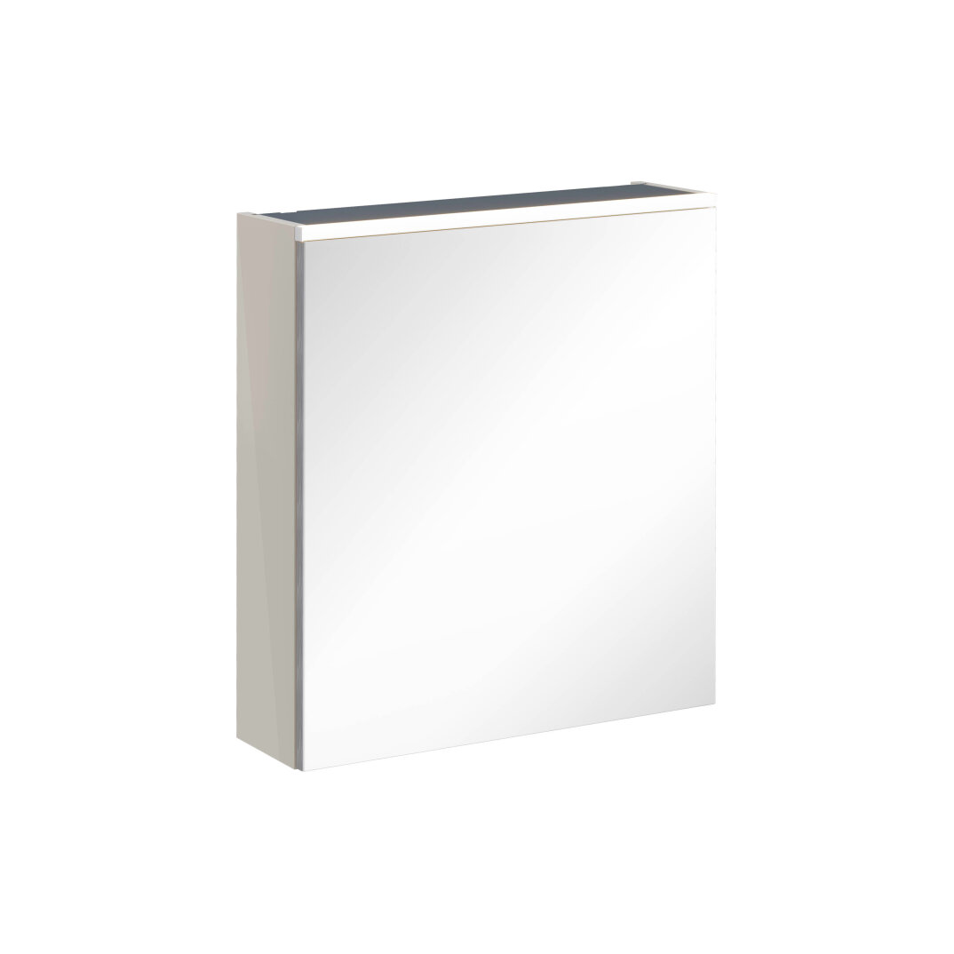 VitrA Core Dolaplı Üstten Aydınlatmalı Ayna (Sağ), 60 cm, Parlak Sahra Beji,67582 - 1