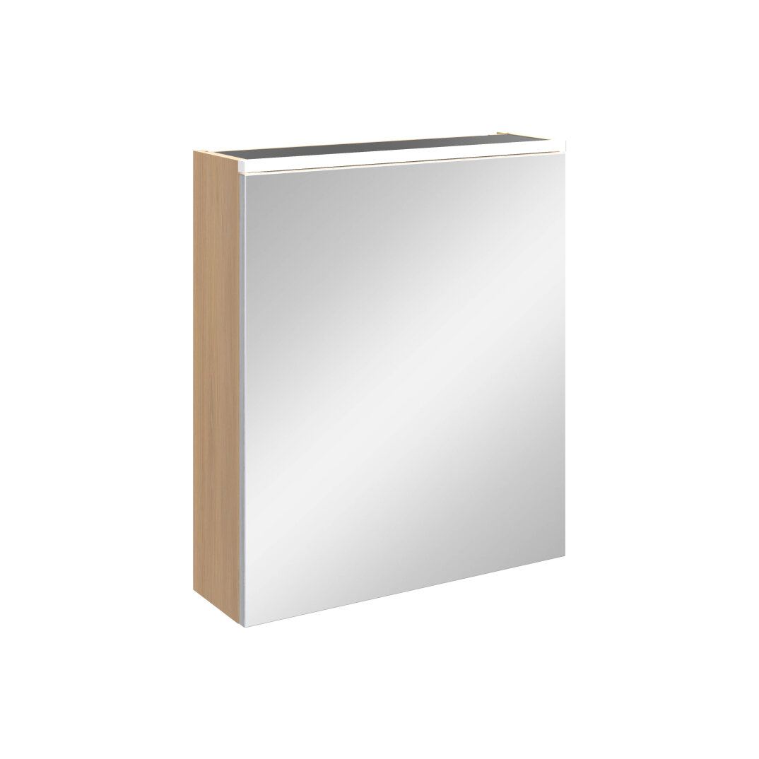 VitrA Core Dolaplı Üstten Aydınlatmalı Ayna (Sol), 60 cm, Altın Meşe, 80506 - 1