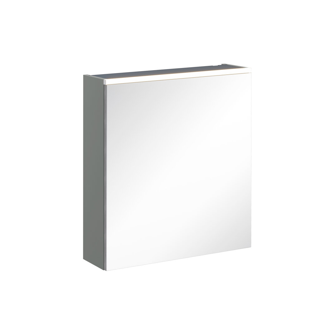 VitrA Core Dolaplı Üstten Aydınlatmalı Ayna (Sol), 60 cm, Mat Gri,67570 - 2