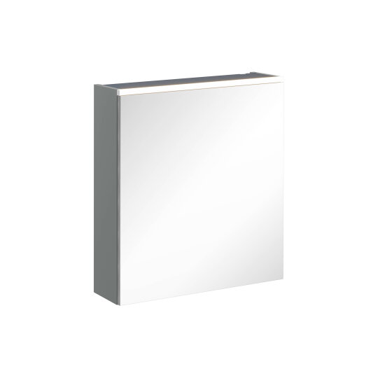 VitrA Core Dolaplı Üstten Aydınlatmalı Ayna (Sol), 60 cm, Mat Gri,67570