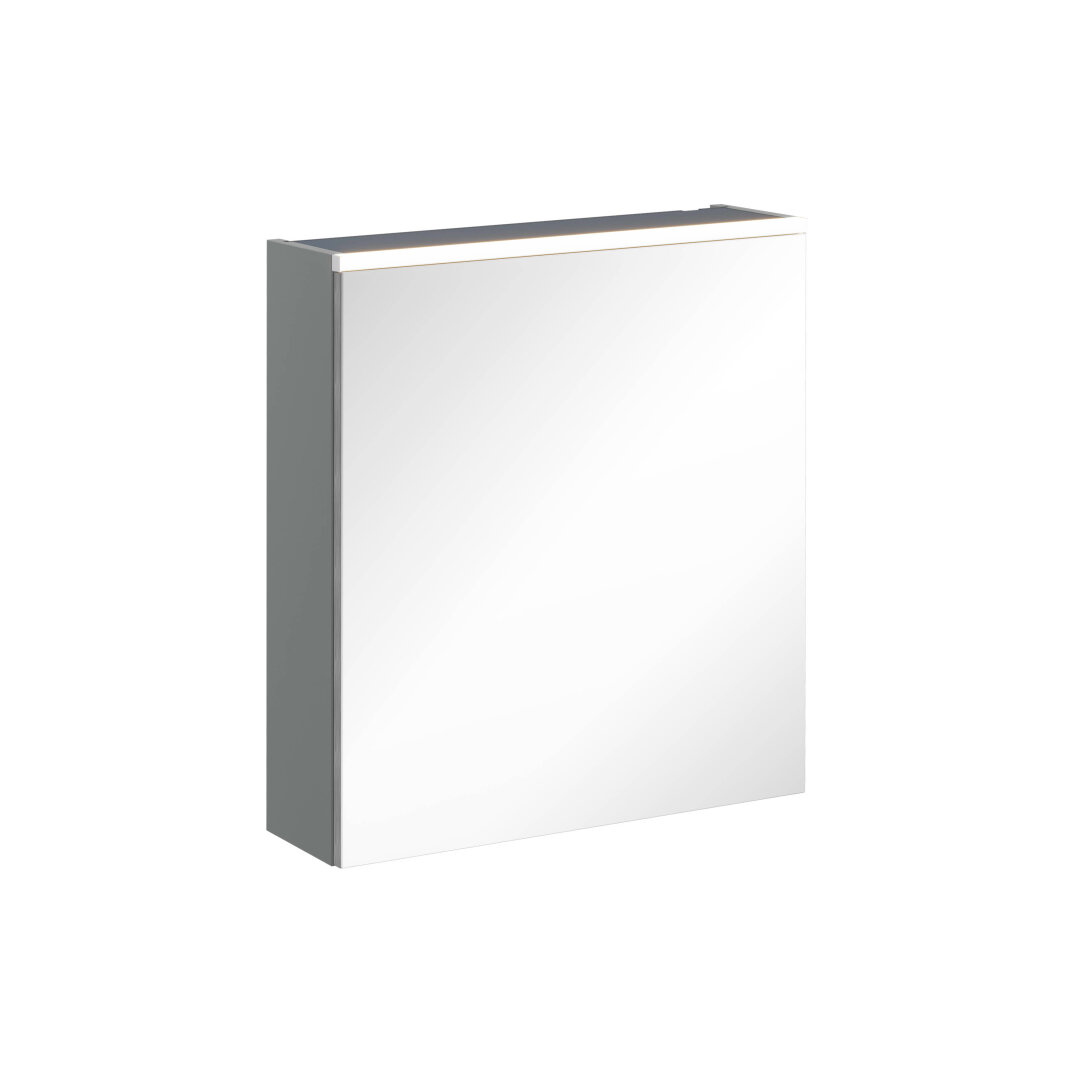 VitrA Core Dolaplı Üstten Aydınlatmalı Ayna (Sol), 60 cm, Mat Gri,67570 - 1