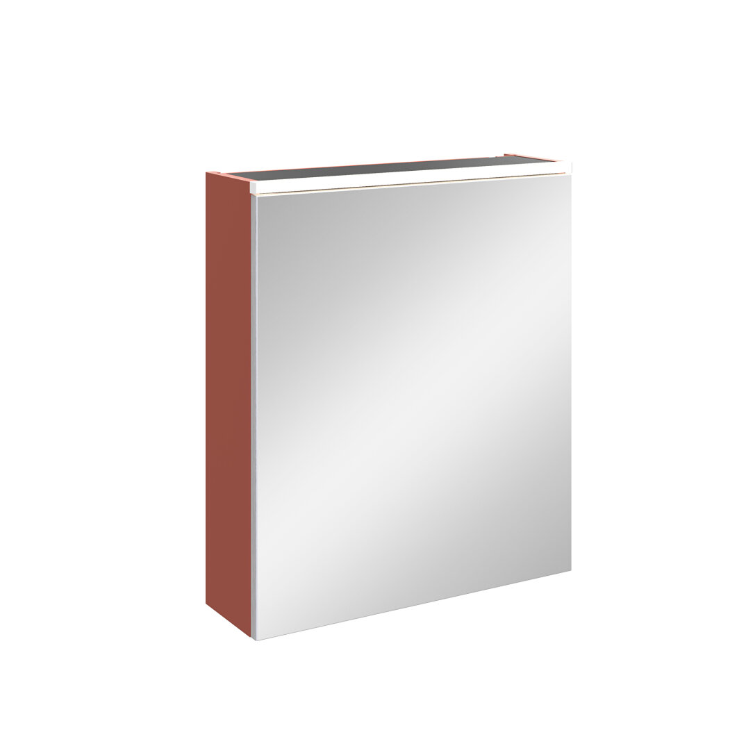 VitrA Core Dolaplı Üstten Aydınlatmalı Ayna (Sol), 60 cm, Mat Kırmızı, 80507 - 2