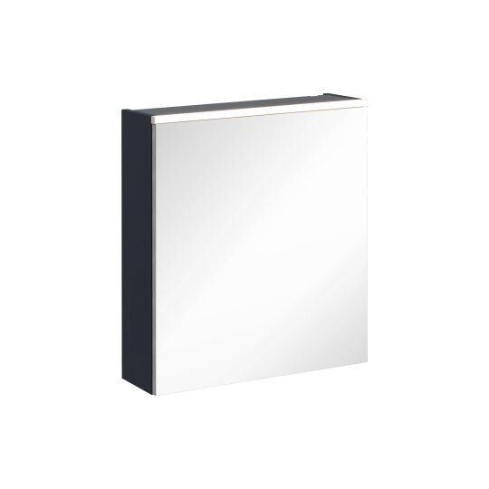 VitrA Core Dolaplı Üstten Aydınlatmalı Ayna (Sol), 60 cm, Mat Lacivert,67573