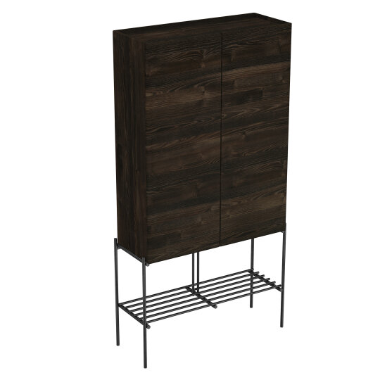 VitrA Equal Boy Dolabı, 70 cm, Karaağaç, Metal Ayaklı - 81097,81097 - 2