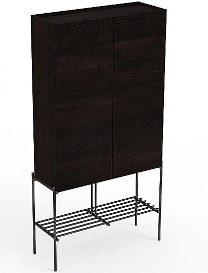 VitrA Equal Boy Dolabı, 70 cm, Karaağaç, Metal Ayaklı,66531
