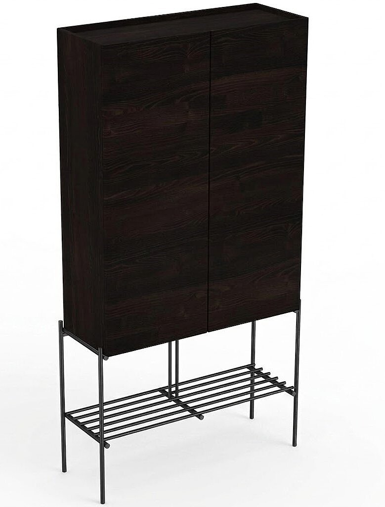 VitrA Equal Boy Dolabı, 70 cm, Karaağaç, Metal Ayaklı,66531 - 1