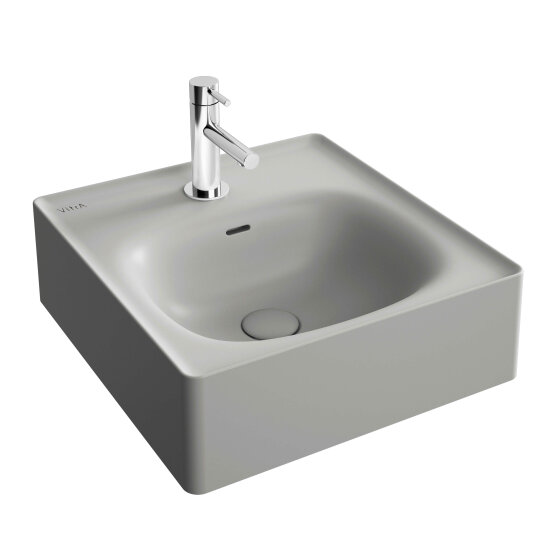 VitrA Equal Lavabo, 43 cm, Mat Taş Gri, 7240B476-0001