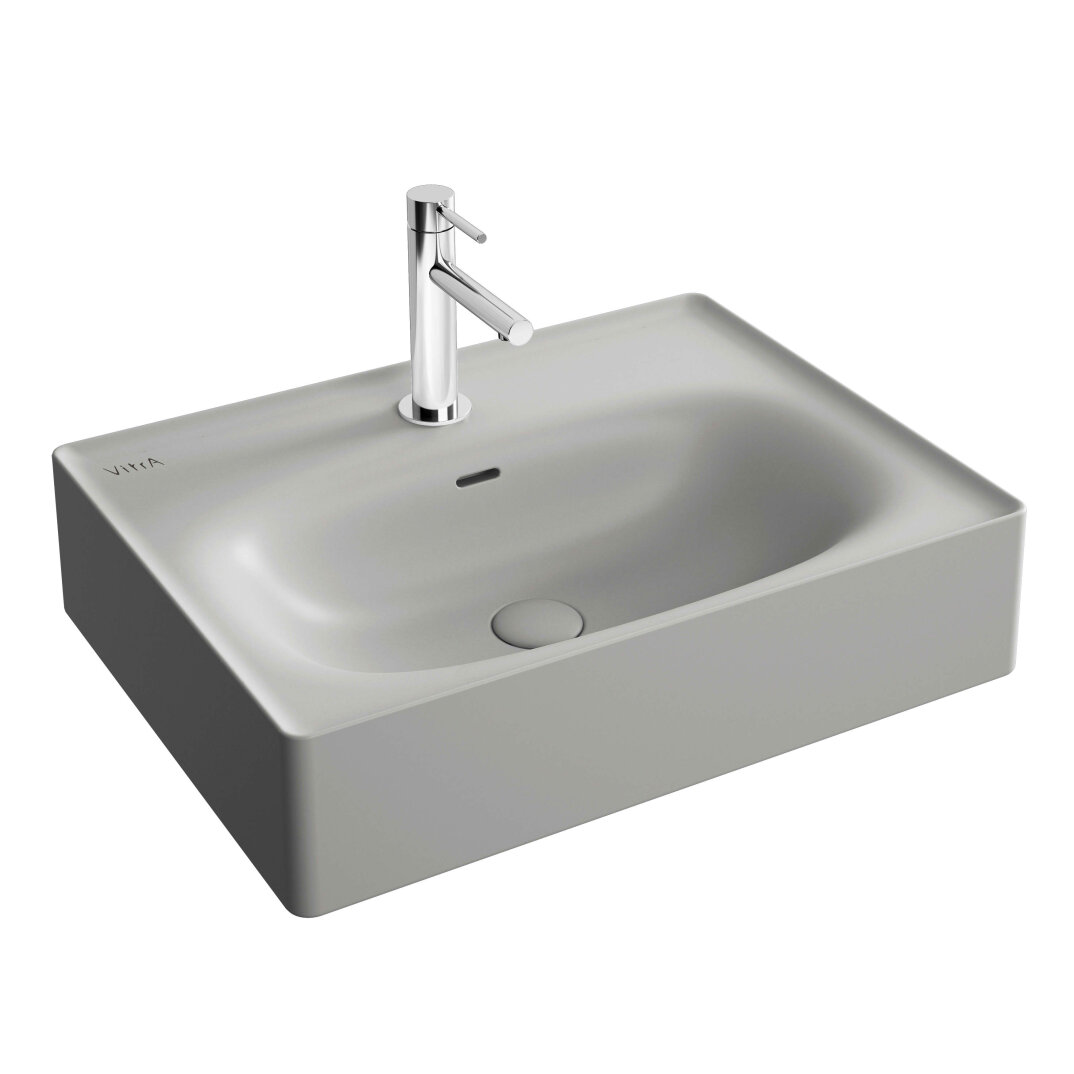 VitrA Equal Lavabo, 60 cm, Mat Taş Gri,7241B476-0001 - 1