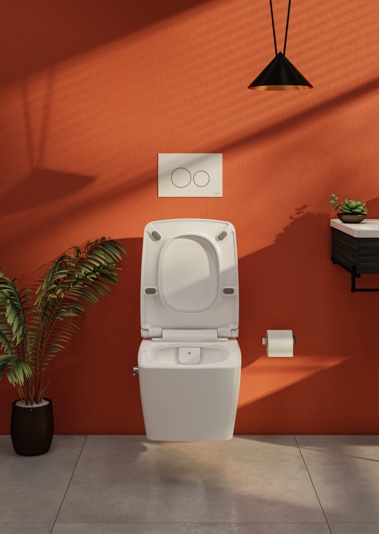 VitrA Equal Lavabo Ünitesi Asimetrik Lavabolu, 100 cm, Hareli Siyah Meşe,64085 - 3