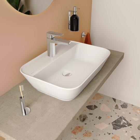 VitrA Geo Dikdörtgen Çanak Lavabo, 60 cm, 7426B003-0041 - 2