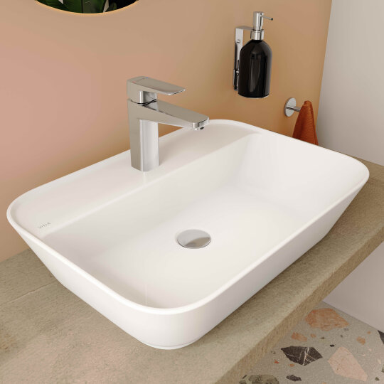 VitrA Geo Dikdörtgen Çanak Lavabo, 60 cm, 7426B003-0041 - 4