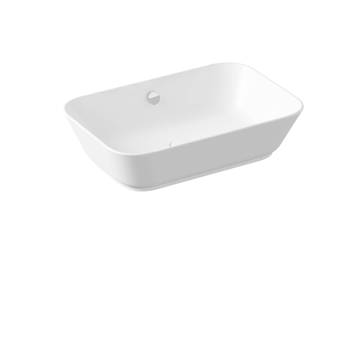VitrA Geo Dikdörtgen Çanak Lavabo, 60 cm, Mat Beyaz,7425B001-0012 - 1