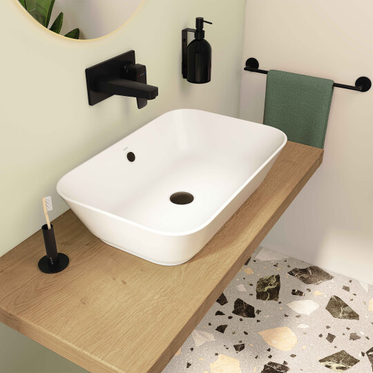 VitrA Geo Dikdörtgen Çanak Lavabo, 60 cm, Mat Beyaz,7425B001-0012 - 2
