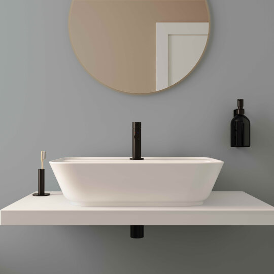 VitrA Geo Dikdörtgen Çanak Lavabo, 60 cm, Mat Beyaz,7426B001-0001 - 5