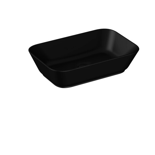 VitrA Geo Dikdörtgen Çanak Lavabo, 60 cm, Mat Siyah,7425B083-0016