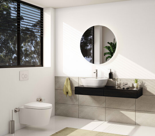 VitrA Geo Oval Çanak Lavabo, 55 cm, Mat Beyaz,7428B001-0001 - 2