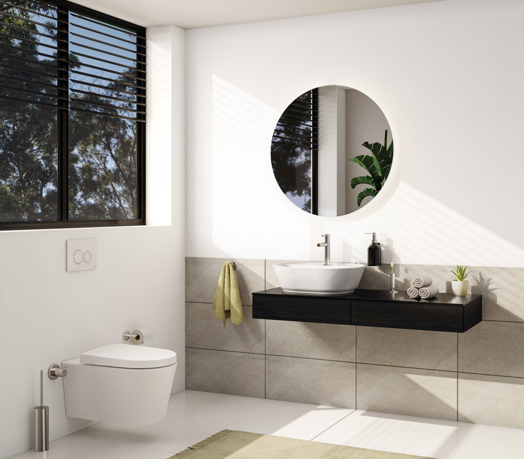 VitrA Geo Oval Çanak Lavabo, 55 cm, Mat Beyaz,7428B001-0001 - 2