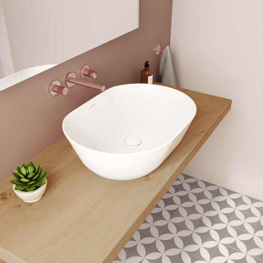 VitrA Geo Oval Çanak Lavabo, 55 cm,7427B003-0016 - 6