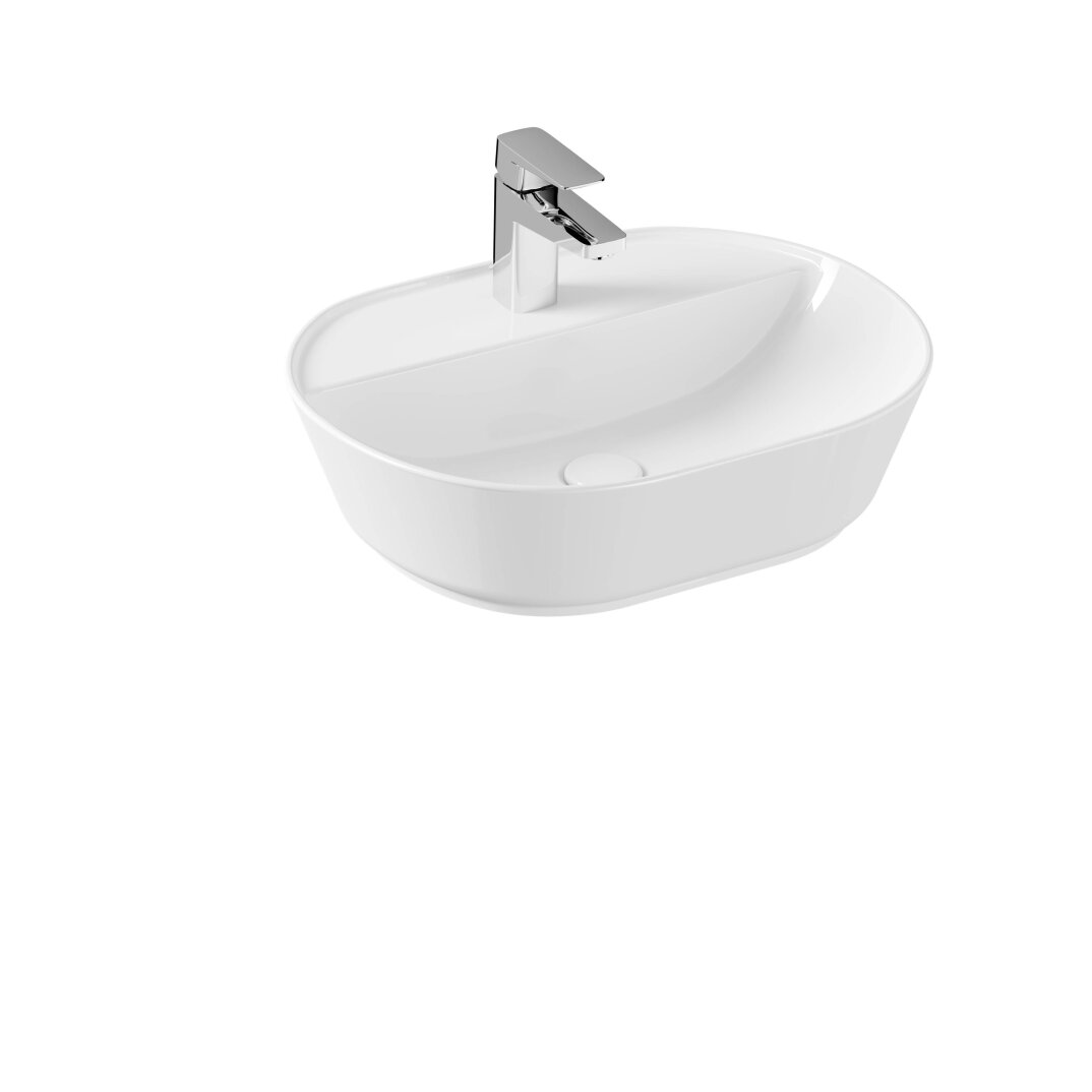 VitrA Geo Oval Çanak Lavabo, 55 cm,7428B003-0041 - 1