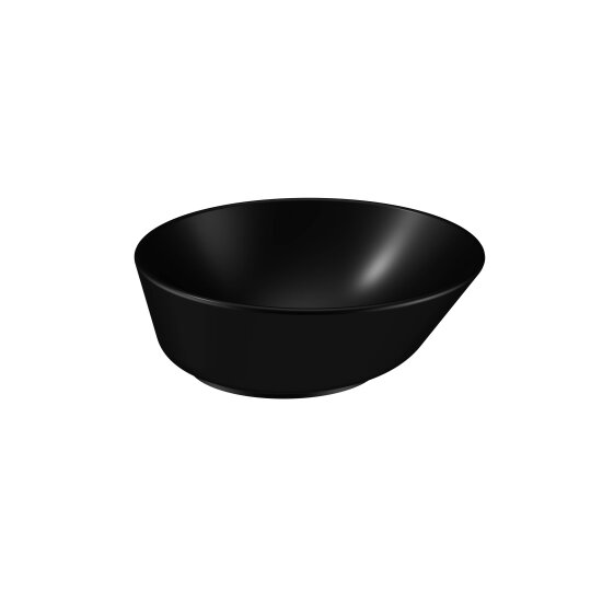 VitrA Geo Yuvarlak Çanak Lavabo, 38 cm, Mat Siyah,7421B083-0016