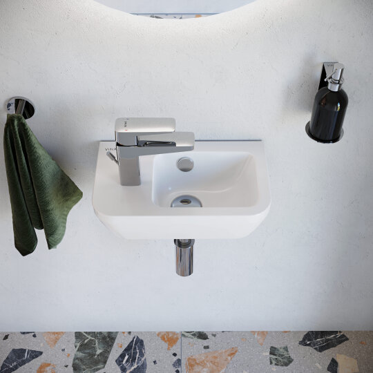 VitrA Integra Dar Lavabo, Soldan Armatür Delikli, 37 cm,7090L003-0028 - 5