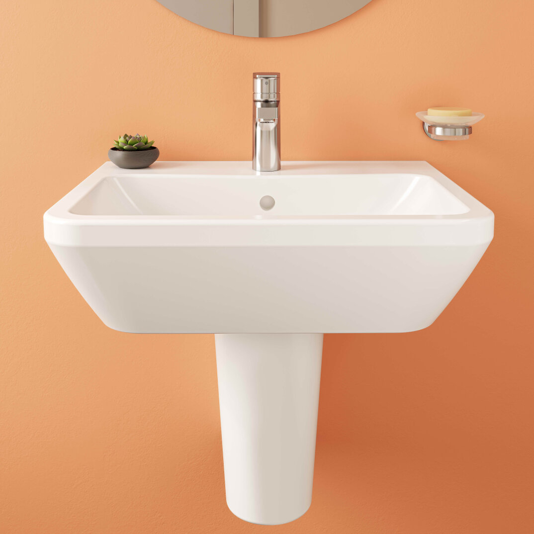 VitrA Integra Kare Lavabo, 55 cm,7049L003-0001 - 6