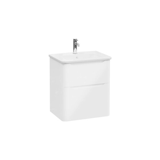 VitrA Integra Round Çift Çekmeceli Lavabo Dolabı, Ayaksız, 60 cm, Parlak Beyaz, 69969