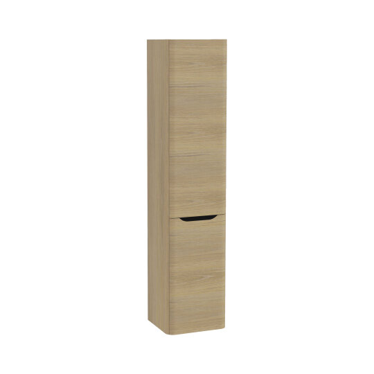 VitrA Integra Round Çift Kapaklı Çamaşır Sepetli Boy Dolabı, Altın Meşe (Sağ),80012
