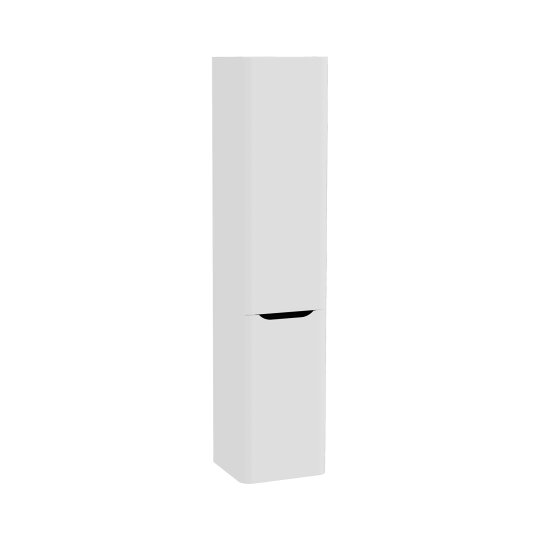 VitrA Integra Round Çift Kapaklı Çamaşır Sepetli Boy Dolabı, Mat Açık Gri (Sol), 70083 - 2