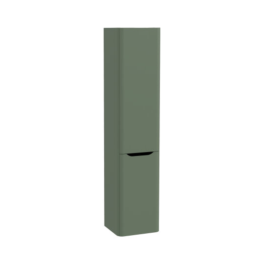 VitrA Integra Round Çift Kapaklı Çamaşır Sepetli Boy Dolabı, Mat Yeşil (Sol), 70082 - 6