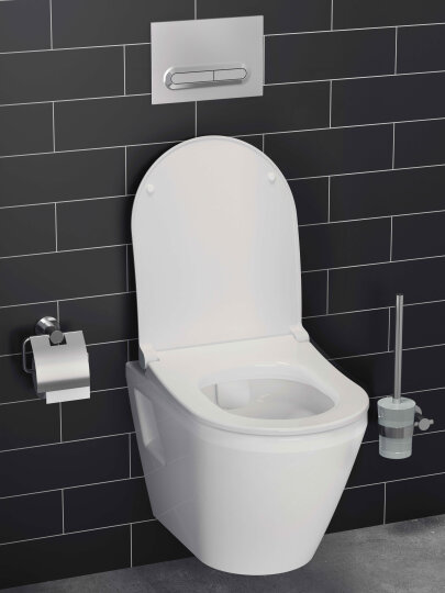 VitrA Integra Round Klozet Kapağı, Slim, Yavaş Kapanır, Kolay Sök-Tak, Mat Beyaz,131-401R009 - 2
