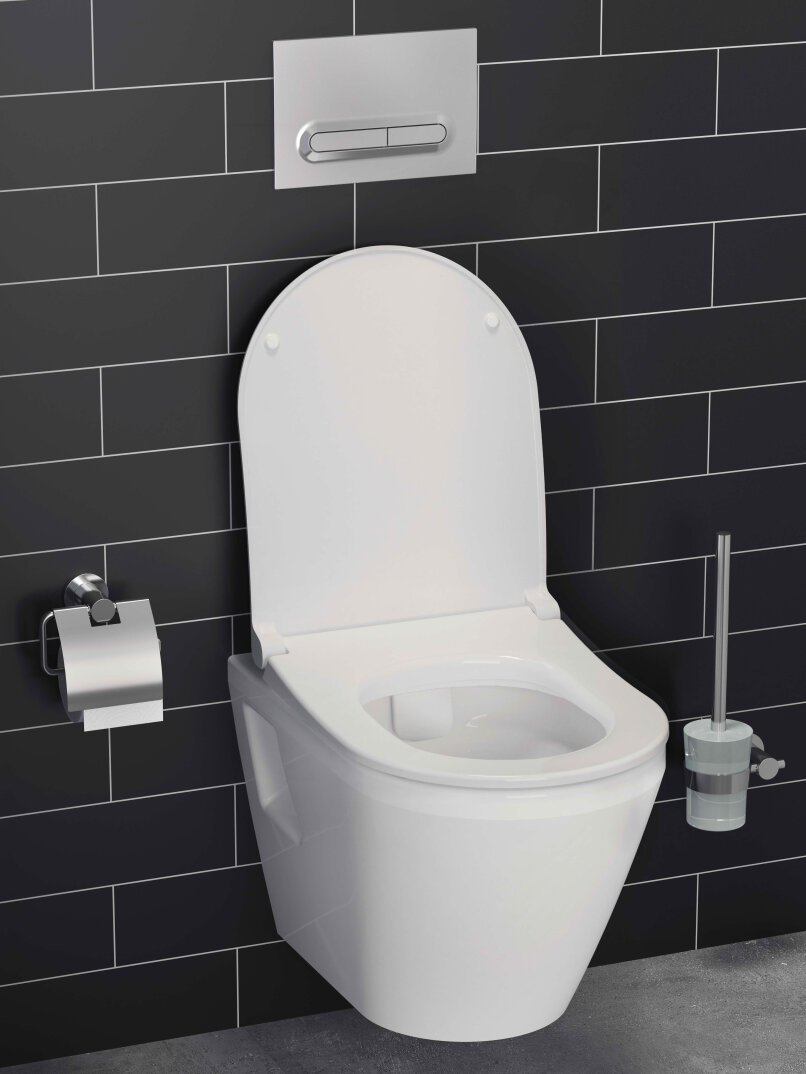 VitrA Integra Round Klozet Kapağı, Slim, Yavaş Kapanır, Kolay Sök-Tak, Mat Beyaz,131-401R009 - 2