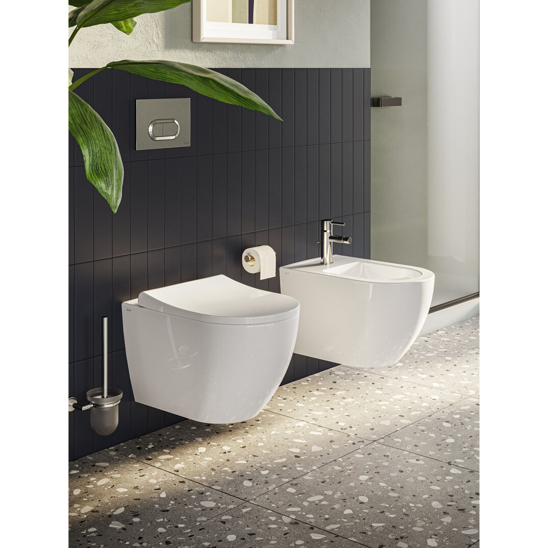 VitrA Integra Round Klozet Kapağı, Yavaş Kapanır, Metal Menteşeli, Mat Beyaz, 131-001-009 - 4