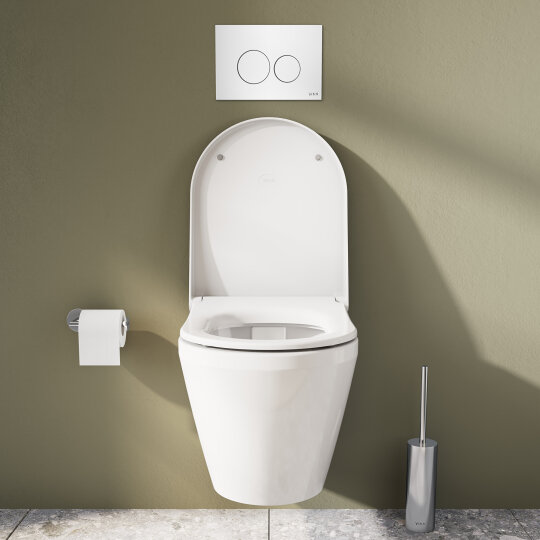 VitrA Integra Round Klozet Kapağı, Yavaş Kapanır, Metal Menteşeli, Mat Beyaz, 131-001-009 - 9