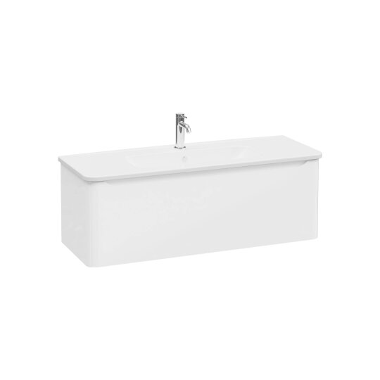 VitrA Integra Round Tek Çekmeceli Lavabo Dolabı, Ayaksız, 120 cm, Parlak Beyaz, 69924
