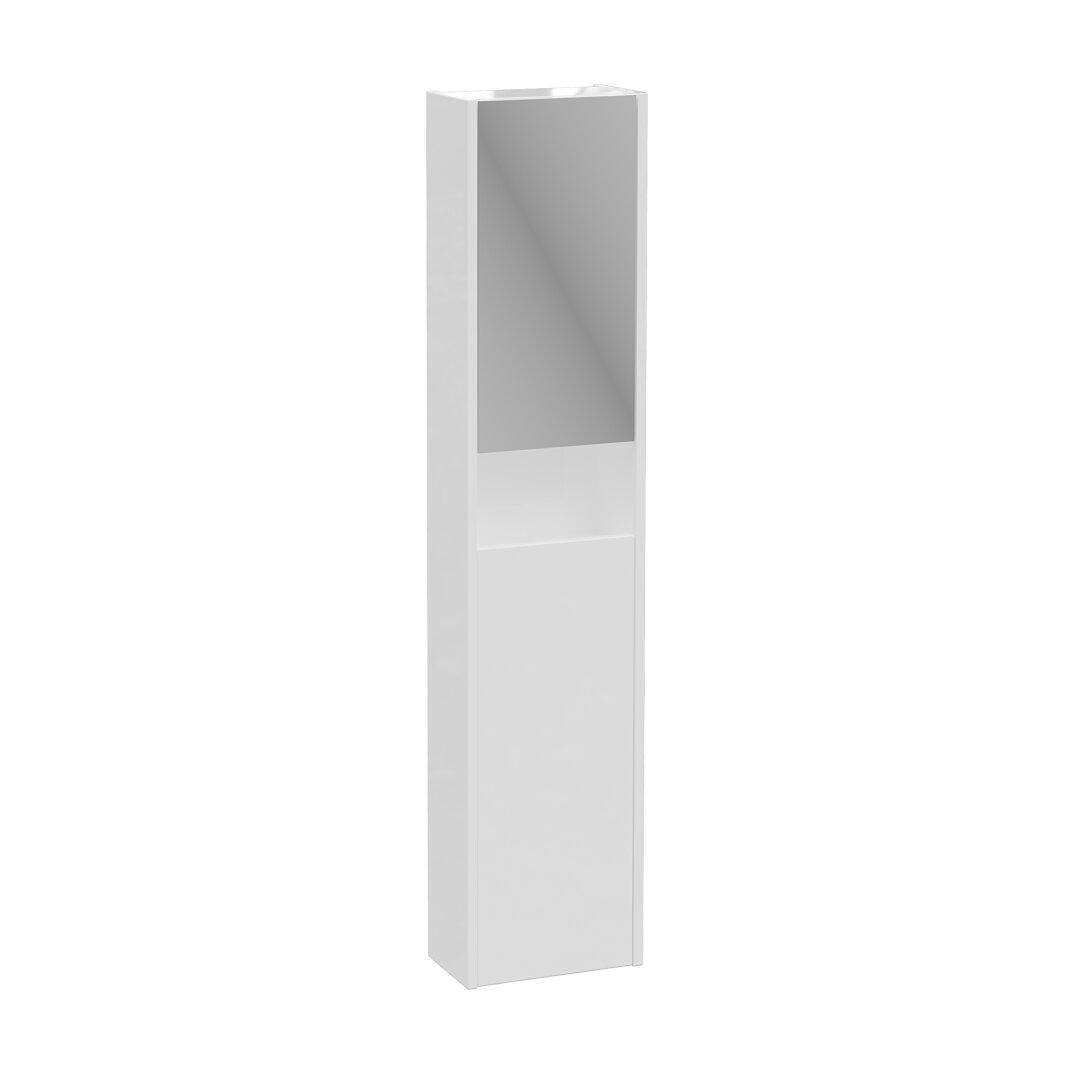 VitrA Integra Square Çift Kapaklı Aynalı Boy Dolabı, Mat Beyaz (Sol), 80346 - 1