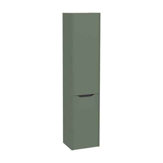 VitrA Integra Square Çift Kapaklı Çamaşır Sepetli Boy Dolabı, Mat Yeşil (Sağ), 80314
