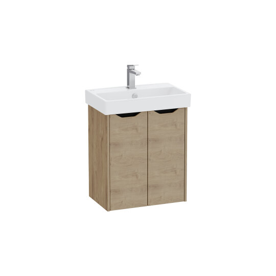 VitrA Integra Square Kapaklı Lavabo Dolabı, 60 cm, Altın Meşe, 80428