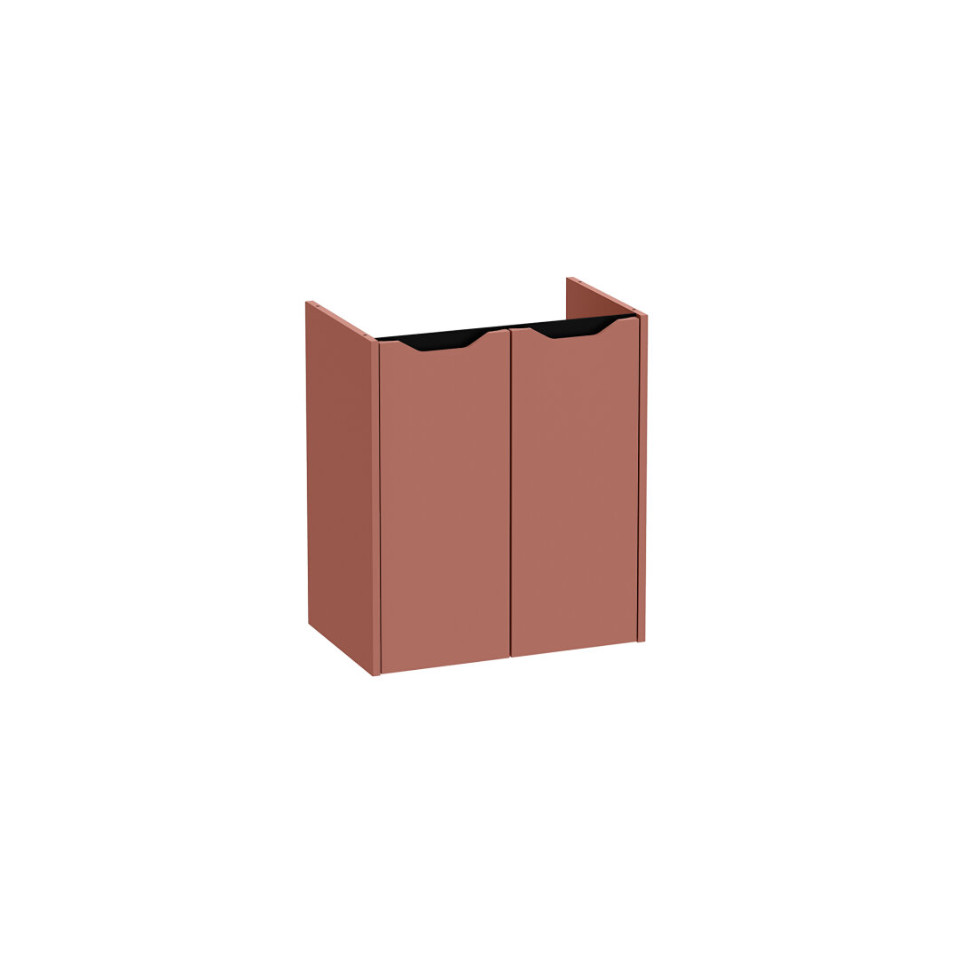 VitrA Integra Square Kapaklı Lavabo Dolabı, 60 cm, Mat Kırmızı, 80429 - 2