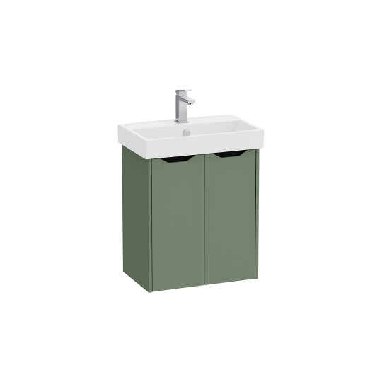 VitrA Integra Square Kapaklı Lavabo Dolabı, 60 cm, Mat Yeşil, 80430