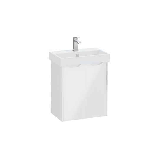 VitrA Integra Square Kapaklı Lavabo Dolabı, 60 cm, Parlak Beyaz, 80425