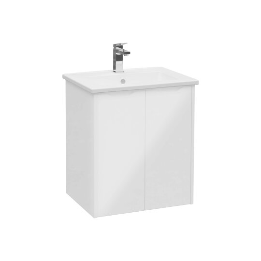 VitrA Integra Square Kapaklı Lavabo Dolabı, Ayaksız, 60 cm, Parlak Beyaz, 80075
