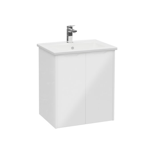 VitrA Integra Square Kapaklı Lavabo Dolabı, Ayaksız, 60 cm, Parlak Beyaz, 80075 - 3