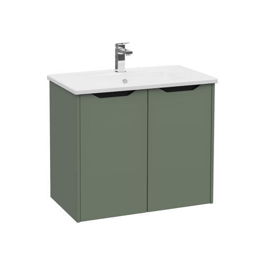 VitrA Integra Square Kapaklı Lavabo Dolabı, Ayaksız, 80 cm, Mat Yeşil, 80089 - 4