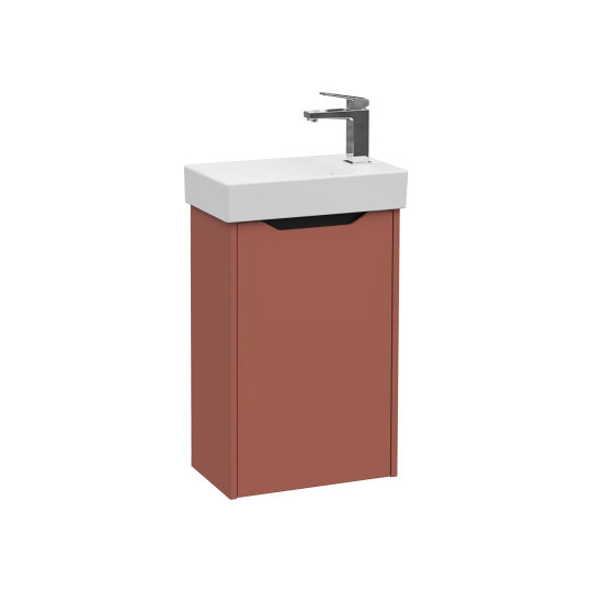 VitrA Integra Square Lavabo Dolabı, 45 cm, Kapaklı, Mat Kırmızı, Sağ, 80070 - 3