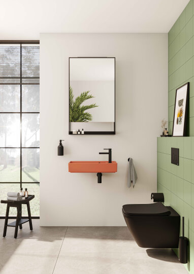 VitrA Integra Square Rim-ex Kanalsız Asma Klozet, Gizli Montaj, Mat Siyah,7082B083-0090 - 3
