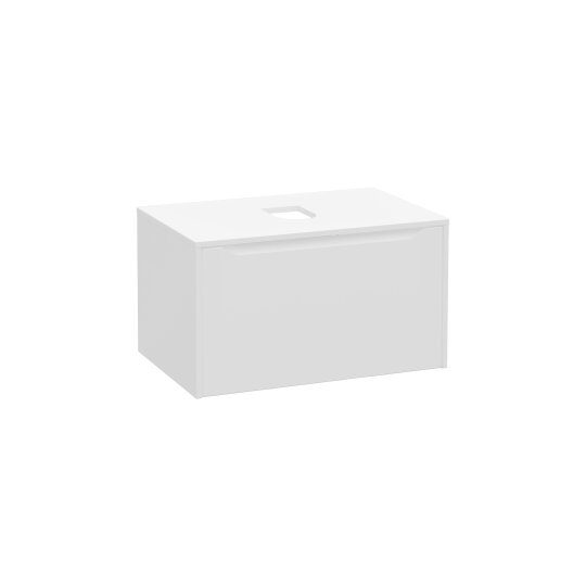 VitrA Integra Square Tek Çekmeceli Çanak Lavabo Uyumlu Lavabo Dolabı, Mat Beyaz, 80 cm (Çanak Lavabo Hariç-Armatür Deliksiz), 80274 - 2