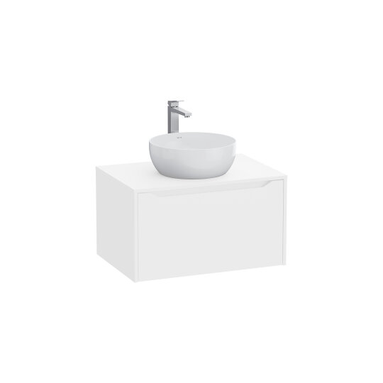 VitrA Integra Square Tek Çekmeceli Çanak Lavabo Uyumlu Lavabo Dolabı, Mat Beyaz, 80 cm (Çanak Lavabo Hariç-Armatür Deliksiz), 80274 - 3